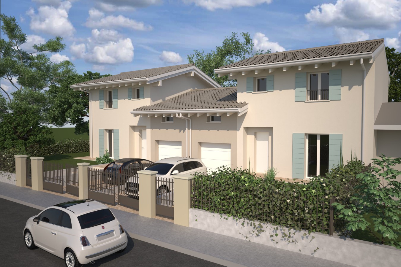 VILLA ABBINATA in zona Montecchio a Montecchio Emilia