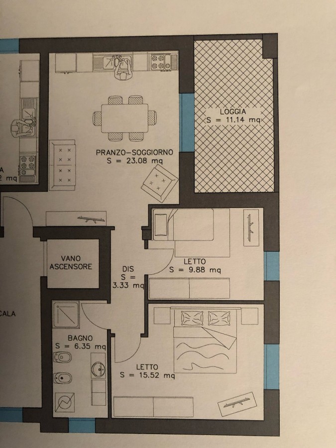 APPARTAMENTO 2 CAMERE in zona Fogliano a Reggio Emilia